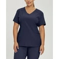 thumbnail image 1 of fit by white cross women's v-neck racer back detail top- navy- x-large, 1 of 10