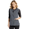 thumbnail image 1 of fit by white cross women's zip front tech solid scrub vest, 1 of 1