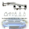thumbnail image 1 of fit for Mazda RX8 RX-8 R3 GT Grand 2004-2011Stainless steel Exhaust Header, 1 of 18