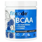 fitcode BCAA, Blue Raz, 8.5 oz 240 g