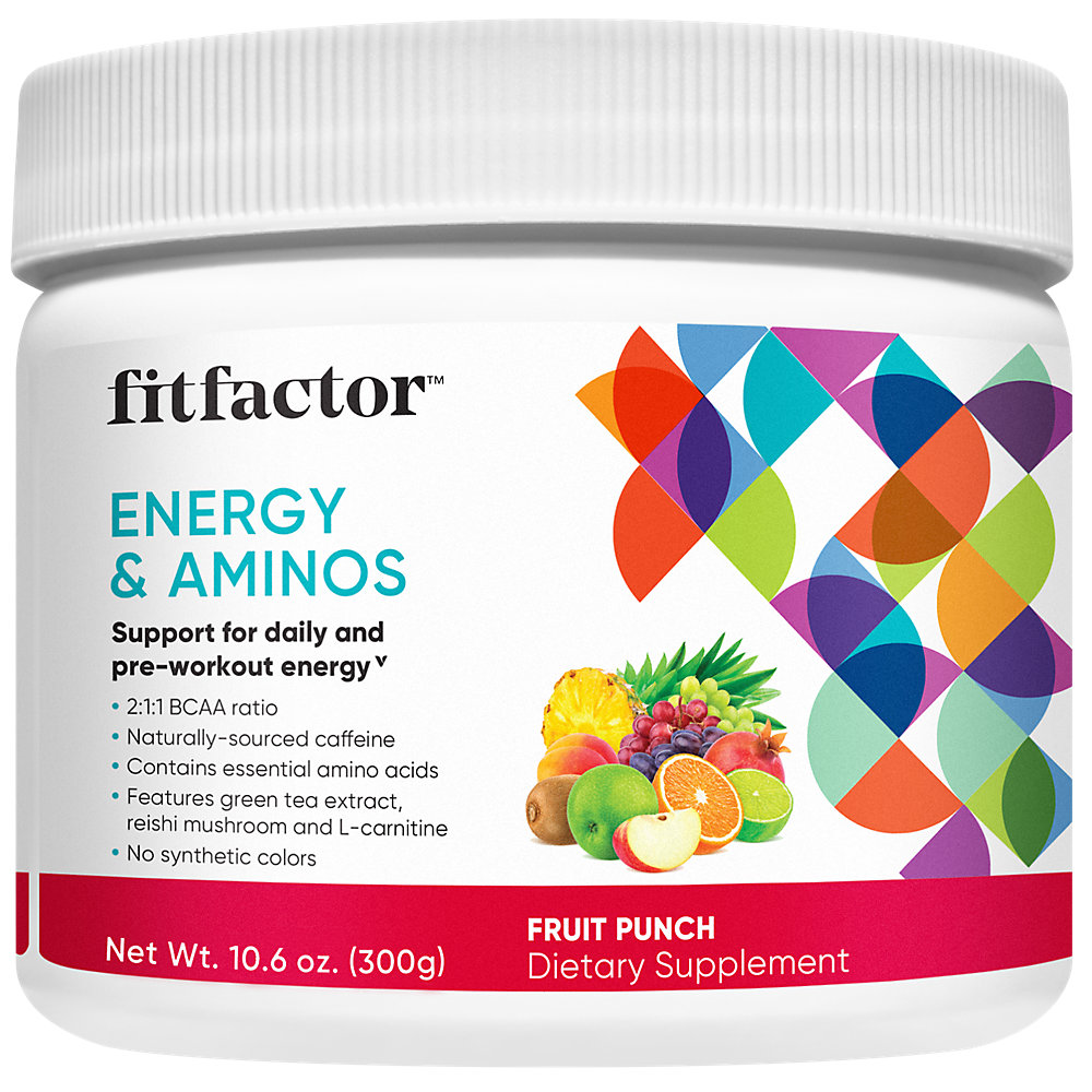 fitfactor Energy and Aminos PreWorkout Fruit Punch (9.5 Oz. / 30