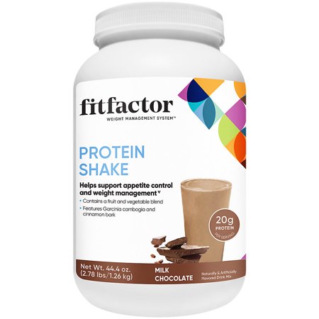 fitfactor Protein Shake Supports Appetite Control and Weight Management - Milk Chocolate (2.78 Lbs. / 30 Servings)