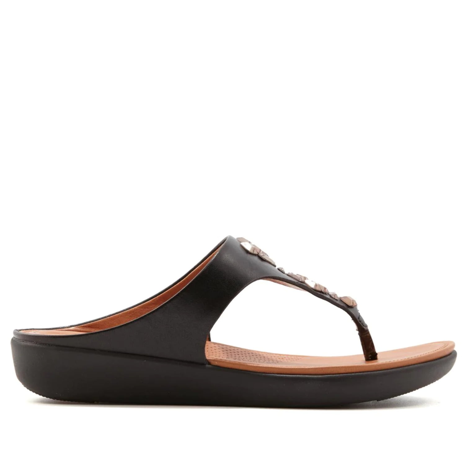 fitflop womens banda ii crystal leather toe post sandals - Walmart.com