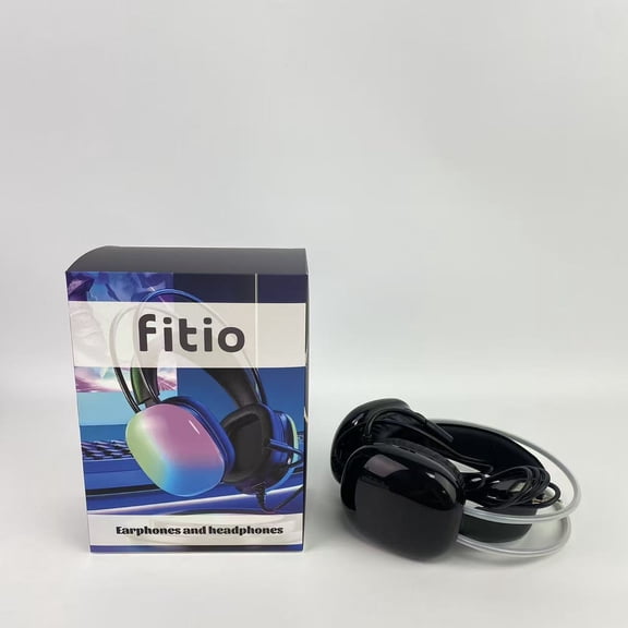 fitio Earphones and headphones,Aviation Headset with Bluetooth Dual Plug Cable