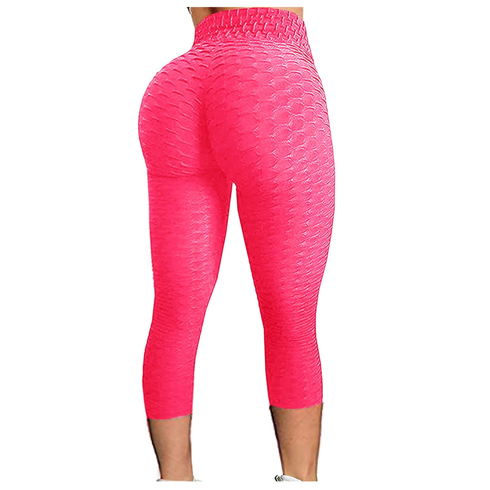 JWZUY Women's High Waist Solid Color Hip Lifting Exercise Fitness