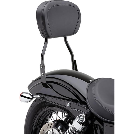 Cobra 602-1301B Standard Round Sissy Bar - Black Powder-Coated