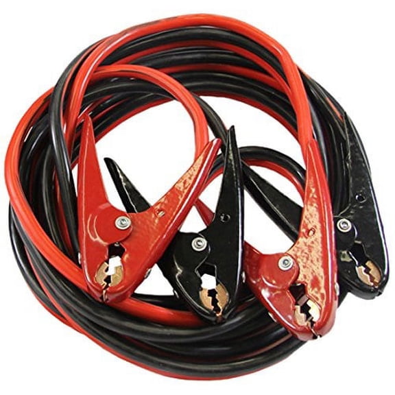 FJC 45234P Light Duty Booster Cables with Free Prof Booster Cable, Extra Heavy,4 Gauge,600 Amp,20 Ft. Parrot