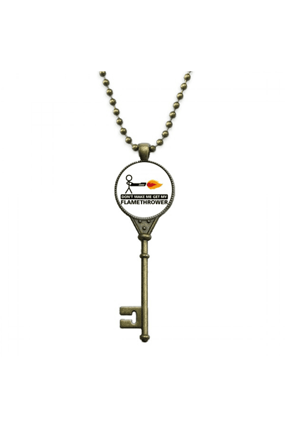 flame instrument line man key necklace pendant tray embellished chain