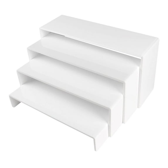 flameer 4 Pieces Acrylic Display Riser Jewelry Display Shelf Riser for ...