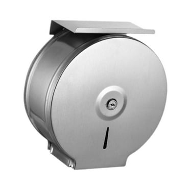 flameer Commercial Jumbo Toilet Paper Dispenser 10 inch Bath Roll Holder for Toilets with phone holder