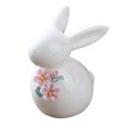 thumbnail image 1 of flameer Desktop Decoration Bunny Figurine Collectible Ceramic Rabbit Sculpture,Animal E, 1 of 7