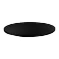 thumbnail image 1 of flameer Fitted Round Table Cloth Table Cover with Elastic Table Top Cover Stretch Tablecloth 48 inch for Backyard Patio Events Travel Black, 1 of 8