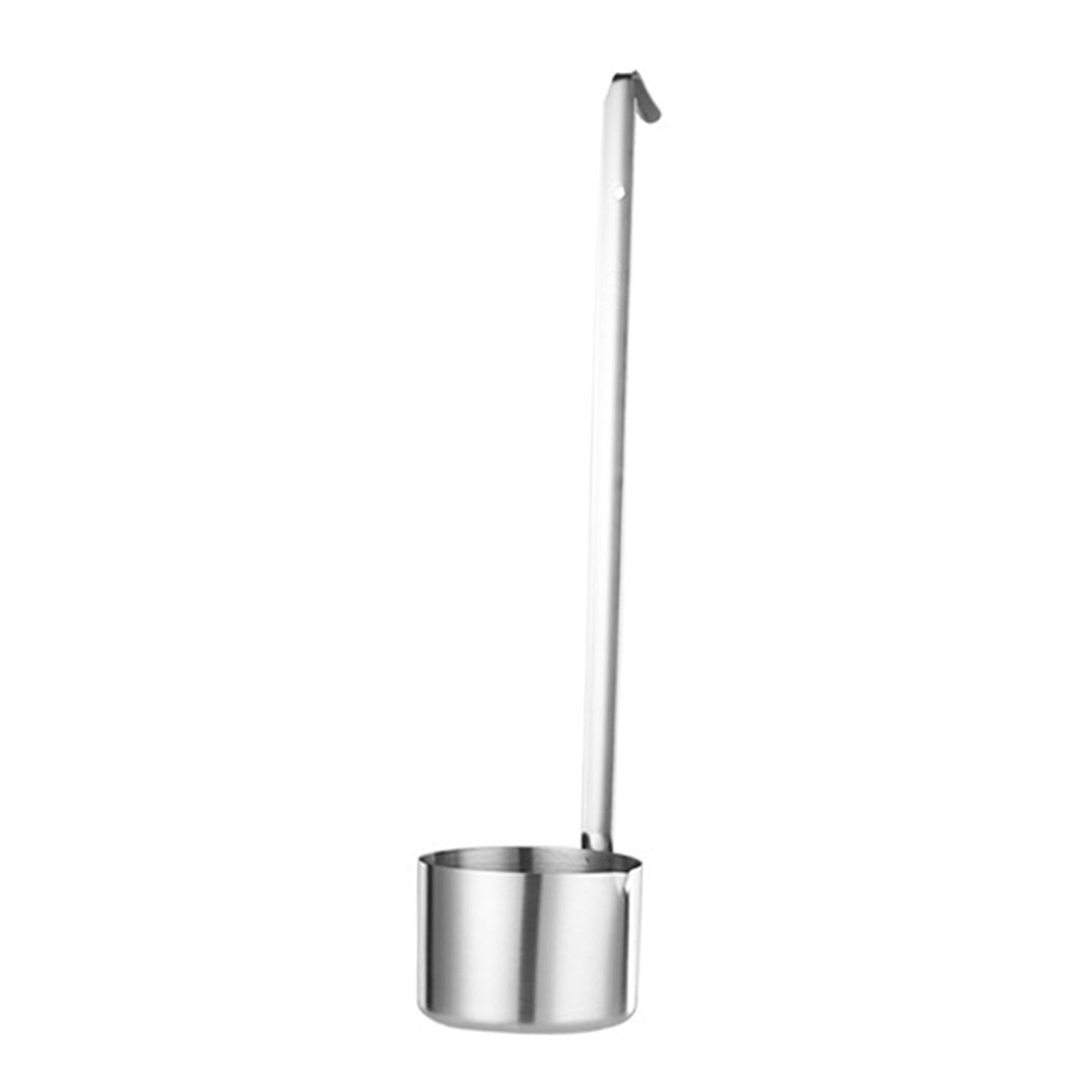 flameer Professional Bottom Ladle, Sauce Spoon with Hook, Serving Ladle ...