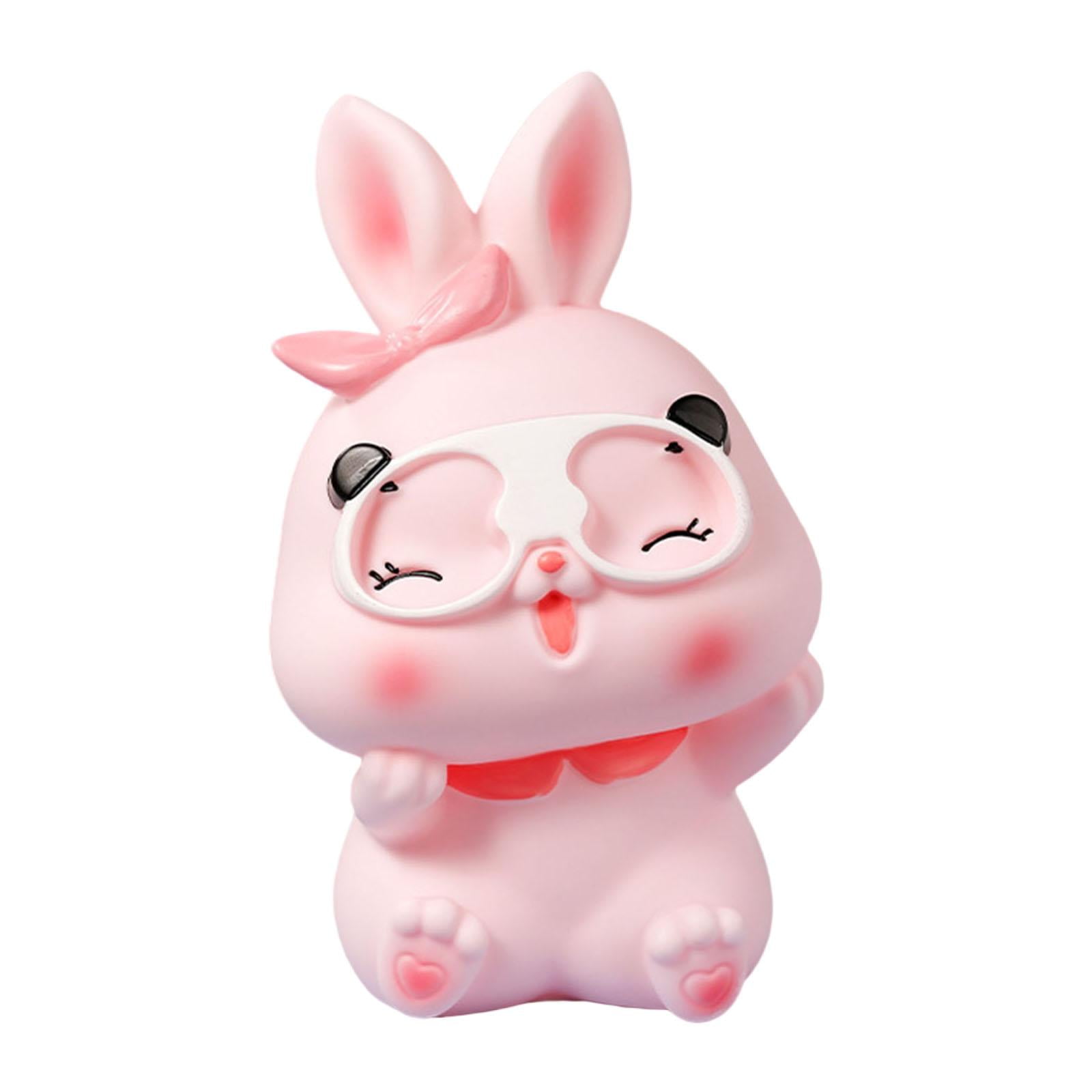 flameer Rabbit Piggy Bank Birthday Gifts Artwork Bunny Sculpture for ...
