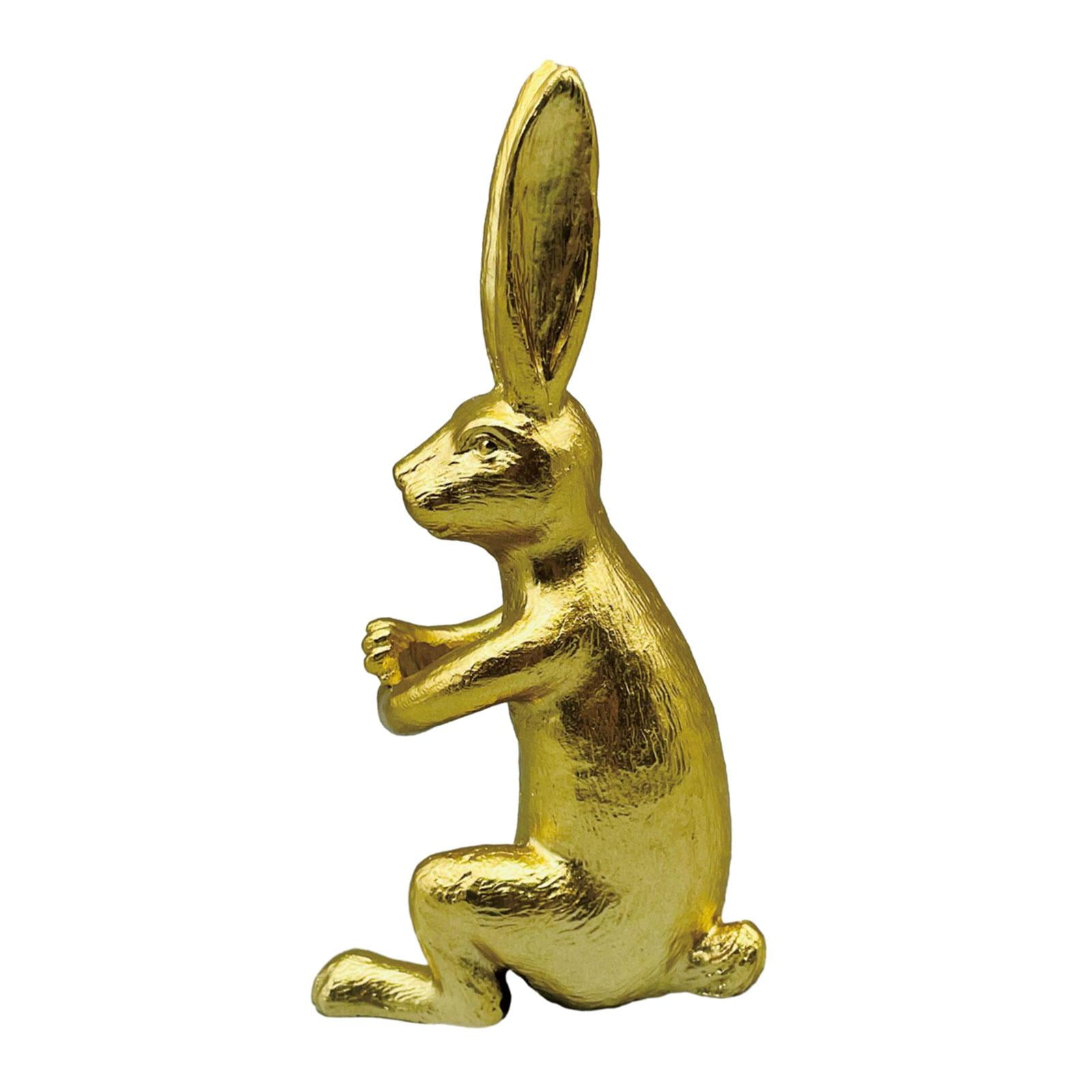 flameer Rabbit Statue Animal Figurine Collection Lifelike Modern Bunny ...