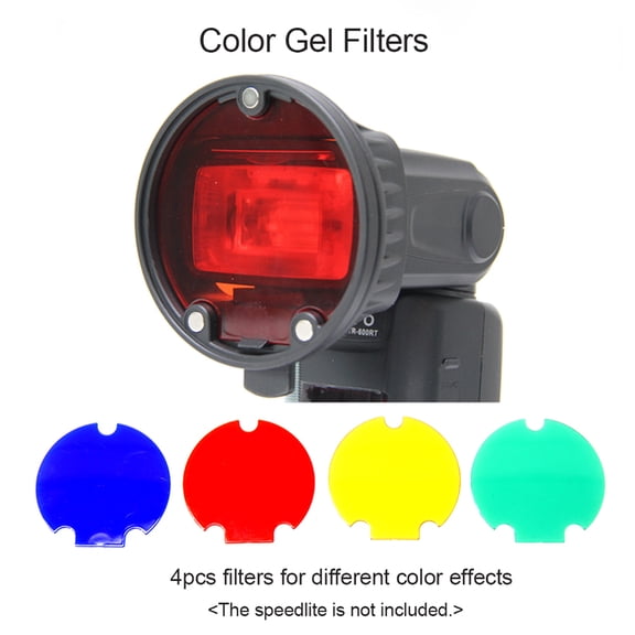 flash accessories Grib TRIOPO Flash Light Modifier Accessories Kit with Magnetic Universal Mount Adapter + Diffuser Ball + Honeycombs Grid Reflector + 4pcs Color Gel
