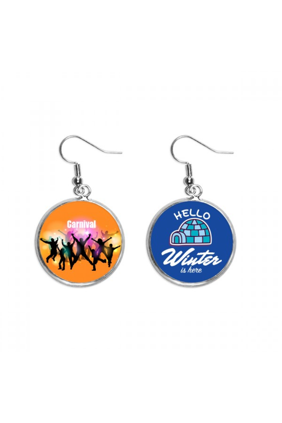 flash dance celebrate joy nimbus dangle drop winter ice earring jewelry