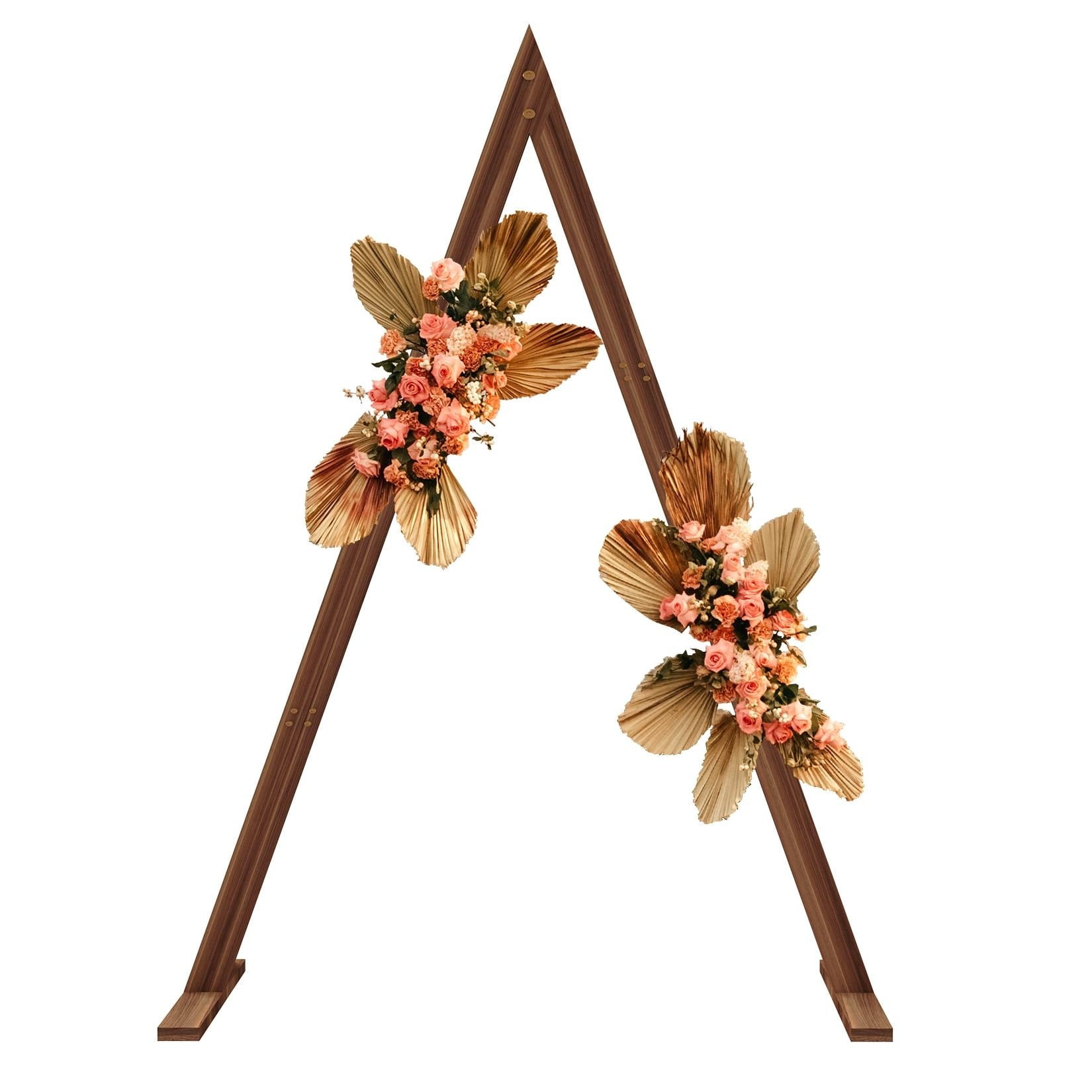 fliptrade 10.2FT Tall Wooden Triangle Wedding Arch Arbor Backdrop Stand Parties