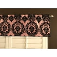 thumbnail image 1 of flocking damask taffeta window valance 56 wide peach, 1 of 1