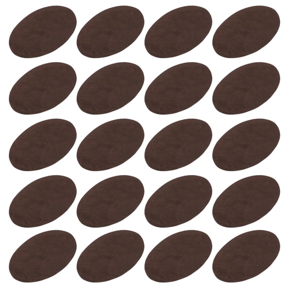 flocking iron stickers, iron stickers with adhesive, 10 pairs of iron stickers flocking adhesive oval sleeve elbow and knee cloth repair tool DIY trinkets black brown