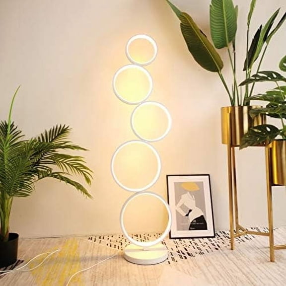 floor lamp Poupular Creative LED Floor Lamp Living Room Bedroom Circle Lamps Modern Simple Line Vertical Minimalist Black Lighting floor lamp