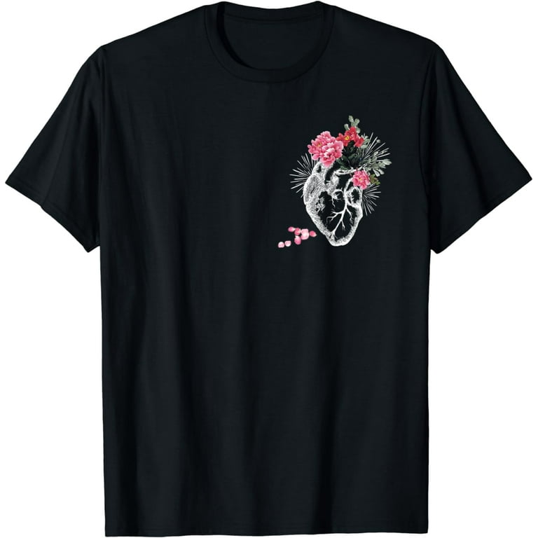 Vintage Anatomical Heart Floral T-Shirt Vintage Anatomical Heart Floral T-Shirt