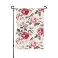 floral wallpaper Double sided outdoor garden flag, courtyard