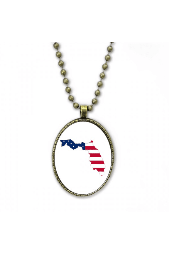 florida necklace vintage chain bead pendant jewelry collection