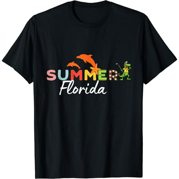florida state summer funny T-Shirt Black Large