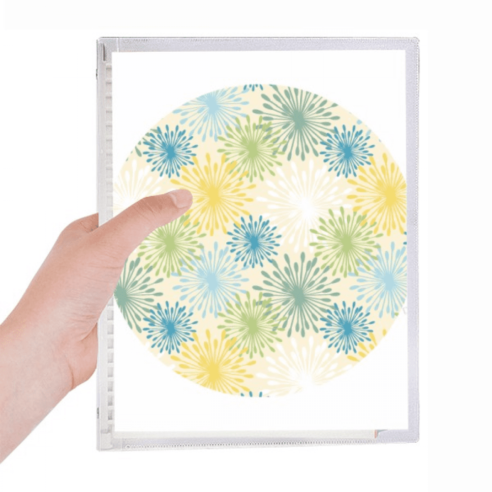 flower color dandelion notebook loose diary refillable journal statiry