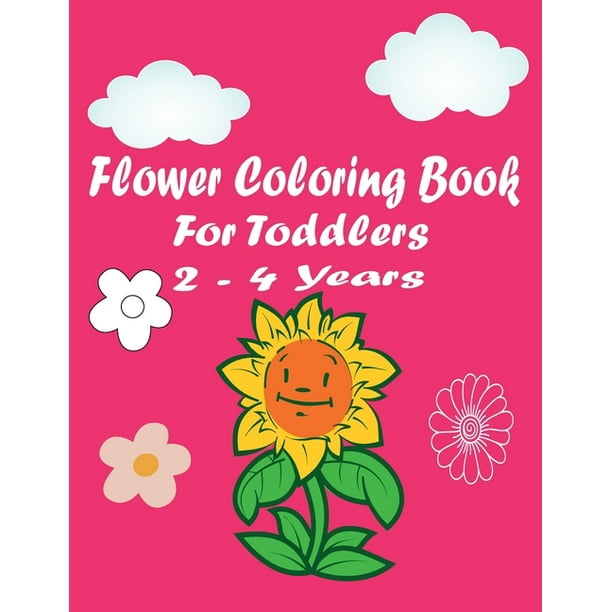 flower coloring book for toddlers 2-4 years : Simple & Fun Designs of ...