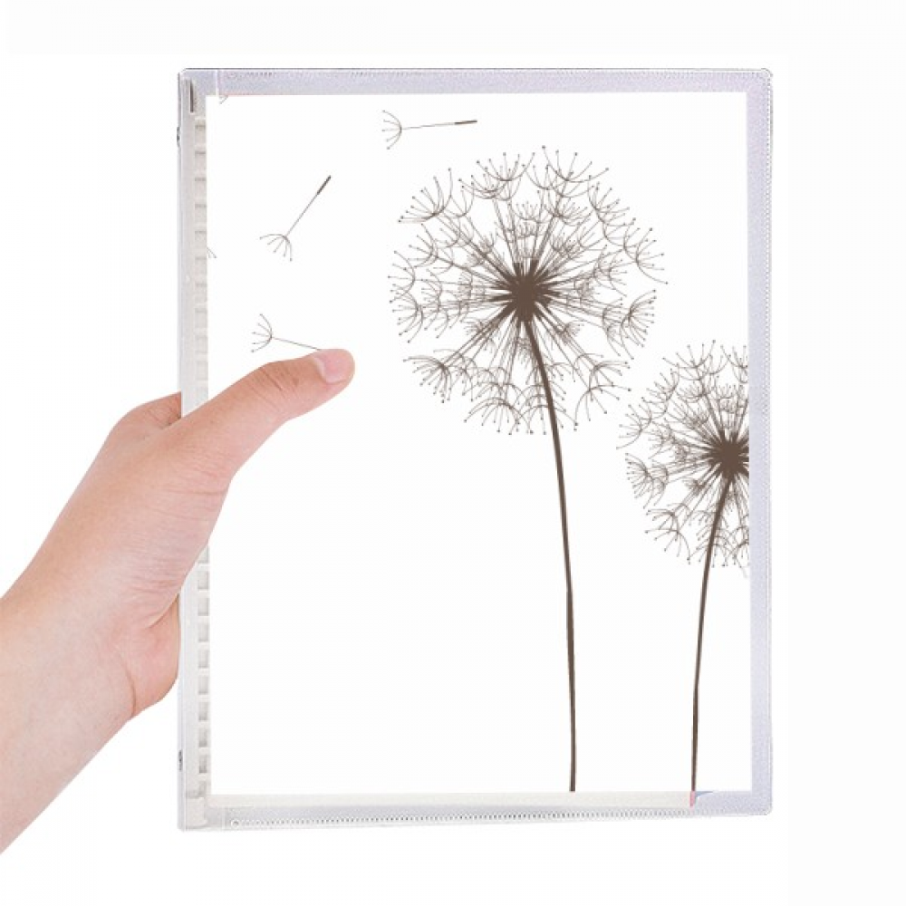 flower dandelion notebook loose diary refillable journal statiry