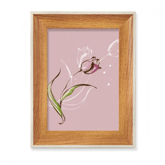 flower hand painted desktop wooden photo frame display picture art painting multiple sets
