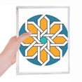 thumbnail image 1 of flower morocco style geometry notebook loose diary refillable journal statiry, 1 of 3