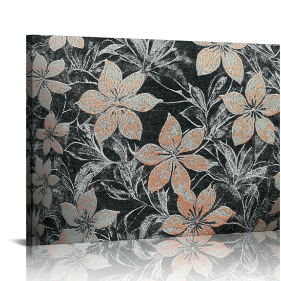 flower pattern generative art Ready to Hang Canvas Living Room Bedroom Home Office Wall Decor