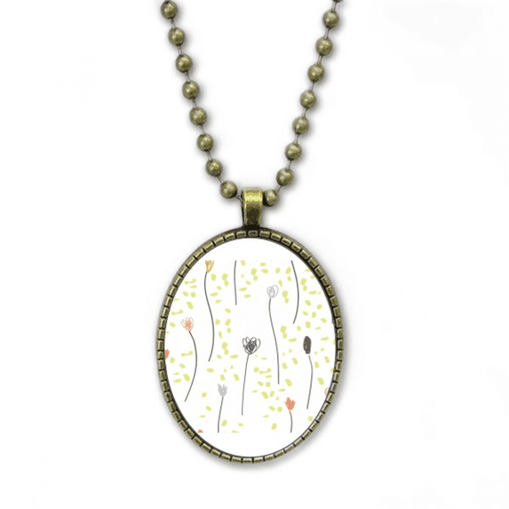 flower s art necklace vintage chain bead pendant jewelry collection