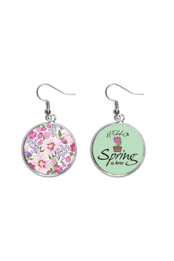 flower sea drawing art decoration dangle season sp earring jewelry