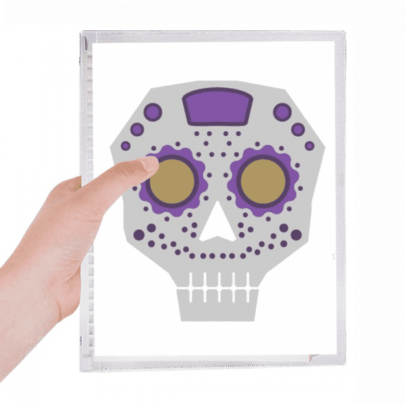 flower-shaped purple eyes l culture illustration notebook loose diary refillable journal statiry