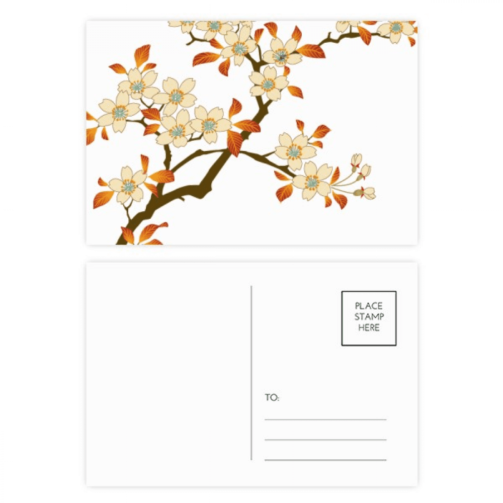 flower wallpaper wall pattern postcard set birthday mailing thanks greeting card