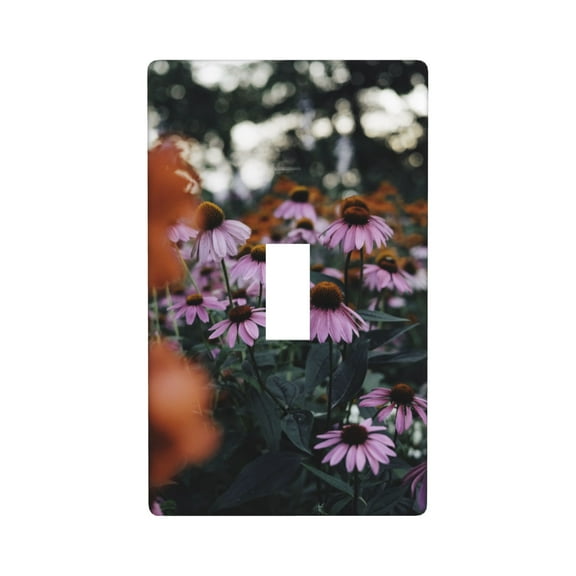 flowers Light Switch Cover Plates Single Toggle Wall Plate, Decorative 1-Gang Christmas Decor Lightswitch Cover