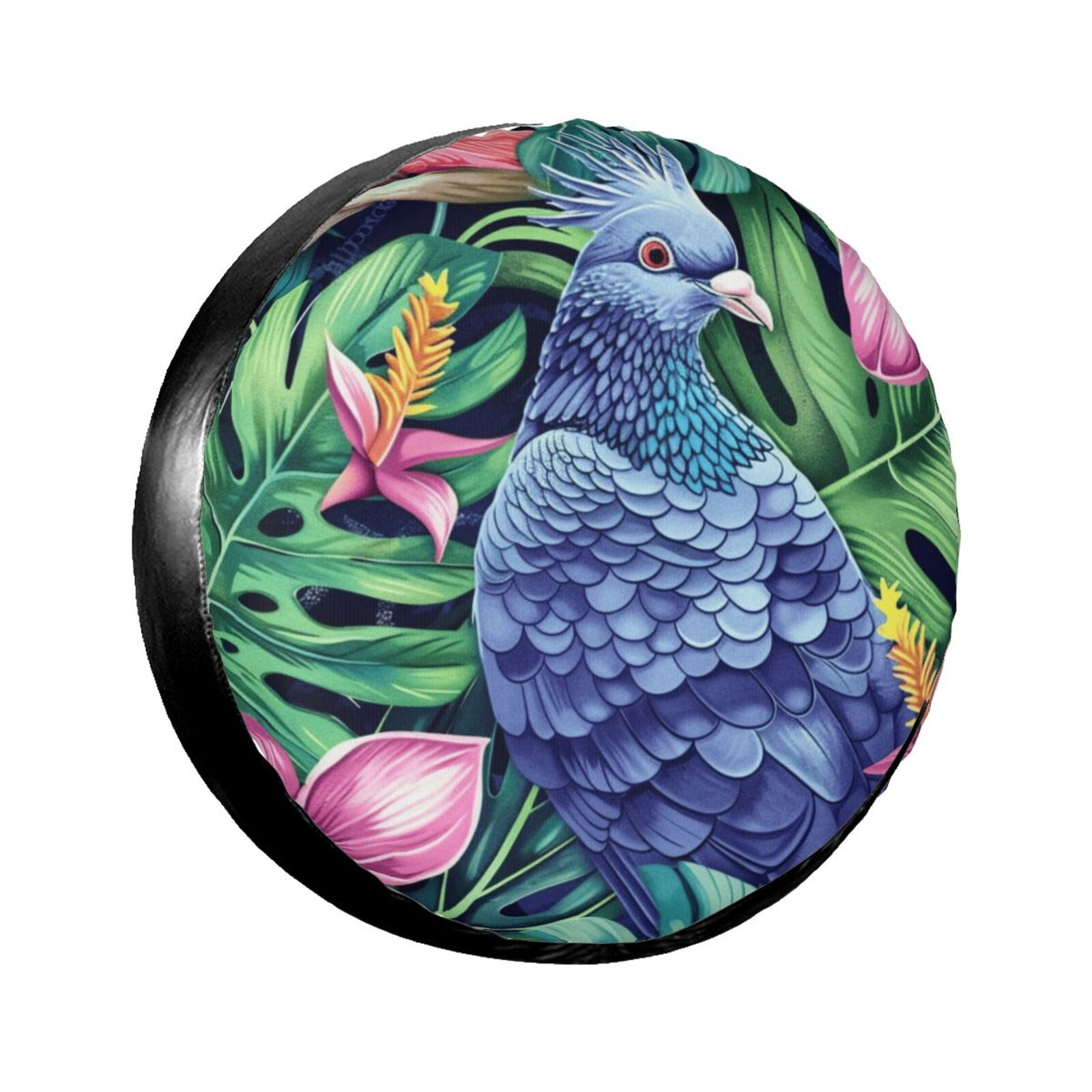 flowers Spare tire cover wheel protector, weather resistant, suitable