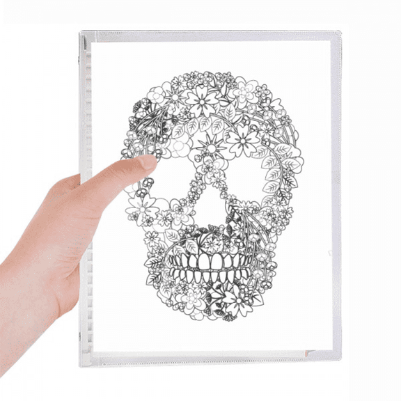 flowers bs mexico day of dead notebook loose diary refillable journal statiry