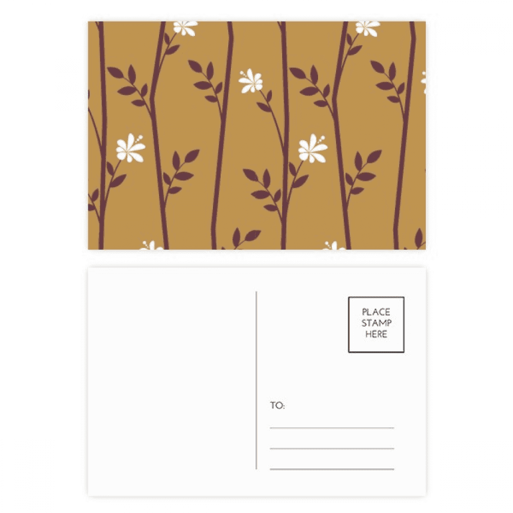 flowers drawing classic pattern postcard set birthday mailing thanks greeting card