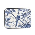 flowers in watercolor liner bag with pocket for laptops and laptops
