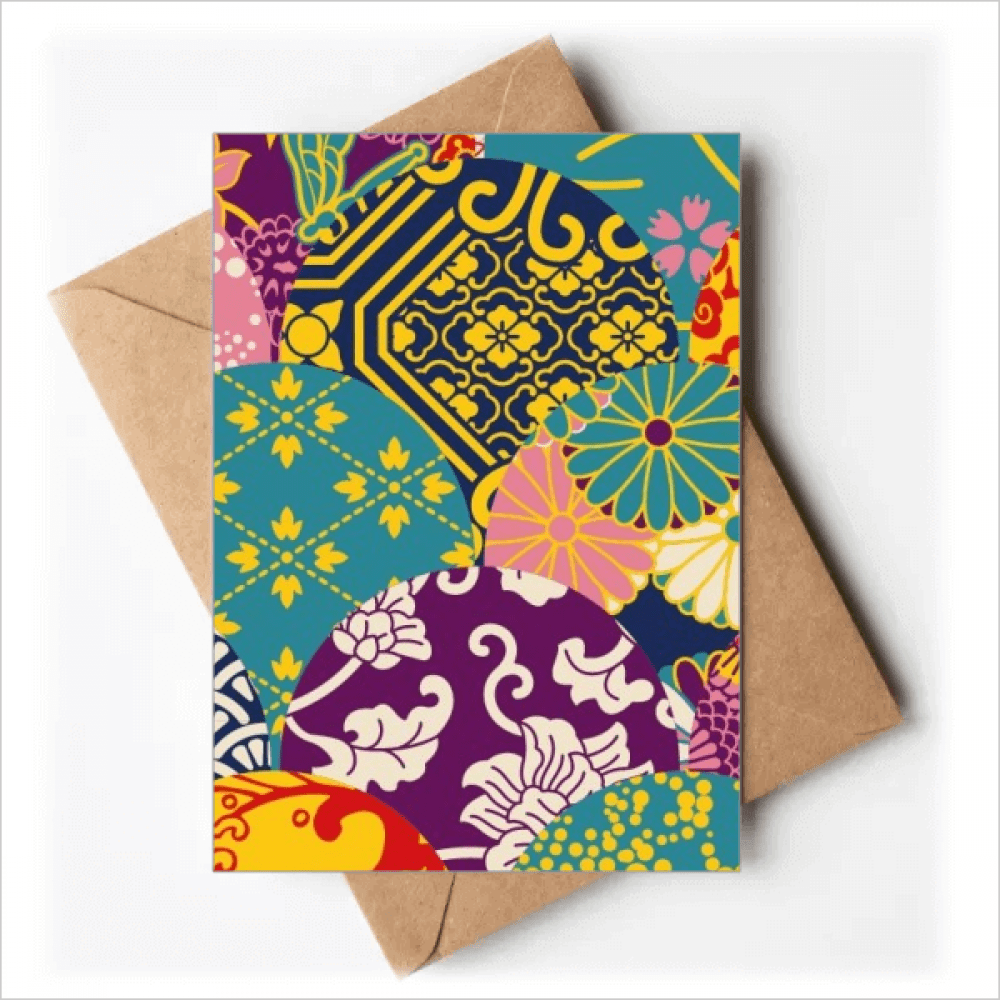 flowers lines pattern china japanese style Greeting Cards You are Invited Invitations