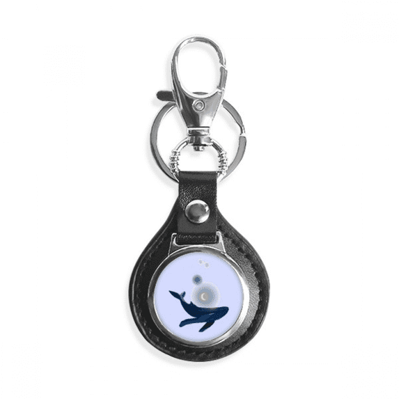 fluorescent whale circling surround key link chain keyholder finder hook metal