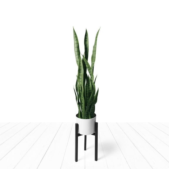 flybold Faux Snake Plant, Large Sansevieria with Durable Pot, Indoor Decor, 36 Inch