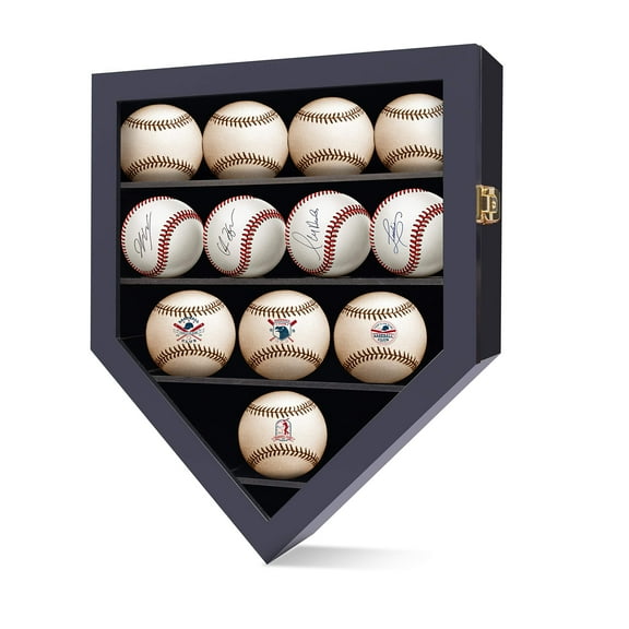 flybold Small Baseball Display Case 12 Pack Wall Display Box