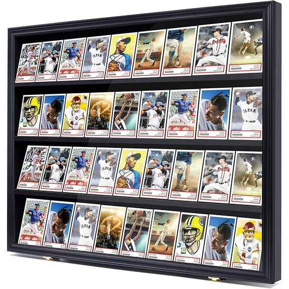 flybold Sports Card Display Case | 36 Basketball Cards | 92% Clear View