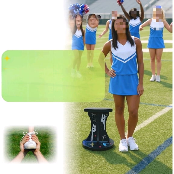 flyer stand cheer-Cheerleading Flyer Training Stand Balance Trainer for Flyers Stunt Practice Stability Board Core Strength and Balance Drill Equipment for Cheer Dance Gymnastics